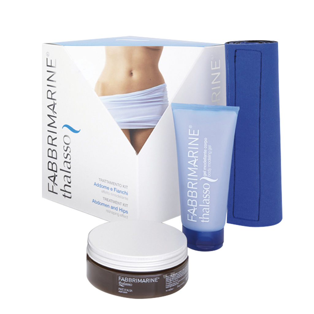 Kit trattamento addome e fianchi rimodellante con fascia addominale